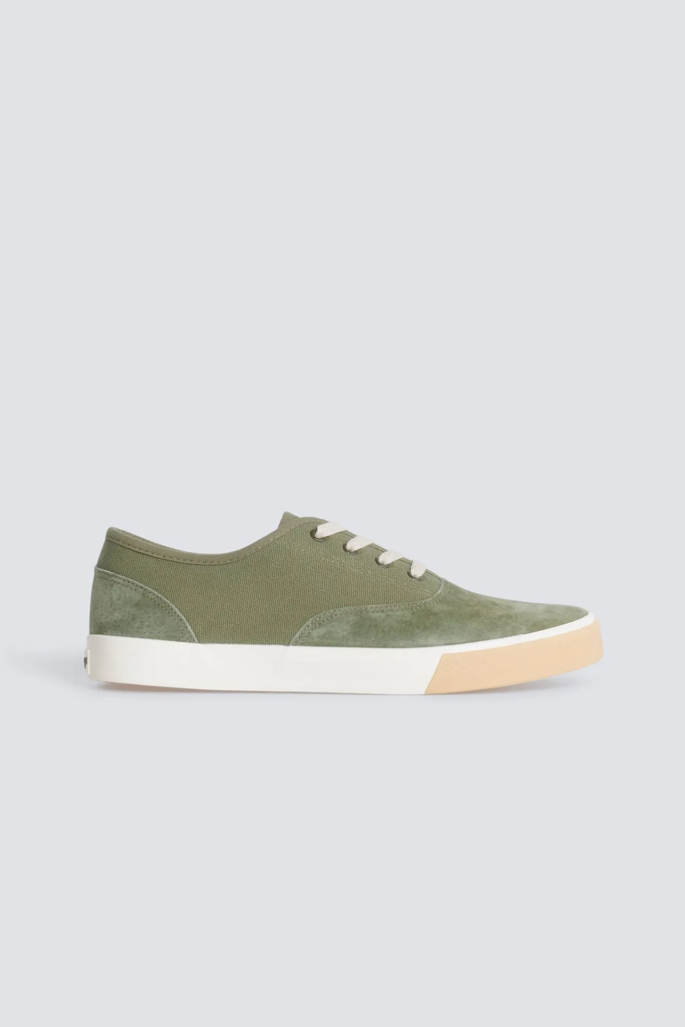 Sale Springfield Basket combinée en cuir vert