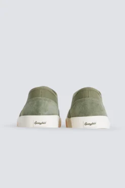 Sale Springfield Basket combinée en cuir vert