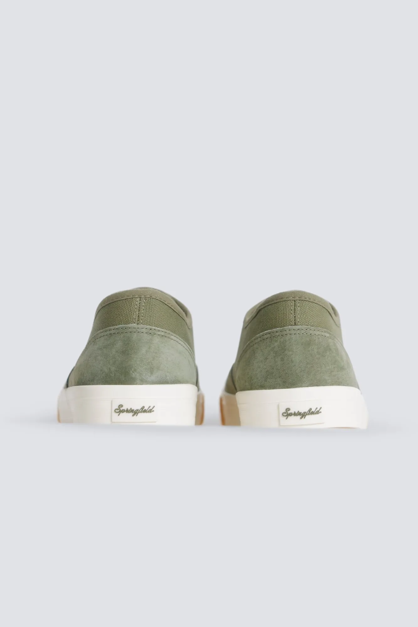 Sale Springfield Basket combinée en cuir vert