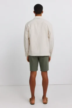 Sale Springfield Bermuda dobby en lin comfort fit