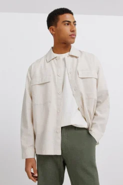 Sale Springfield Bermuda dobby en lin comfort fit