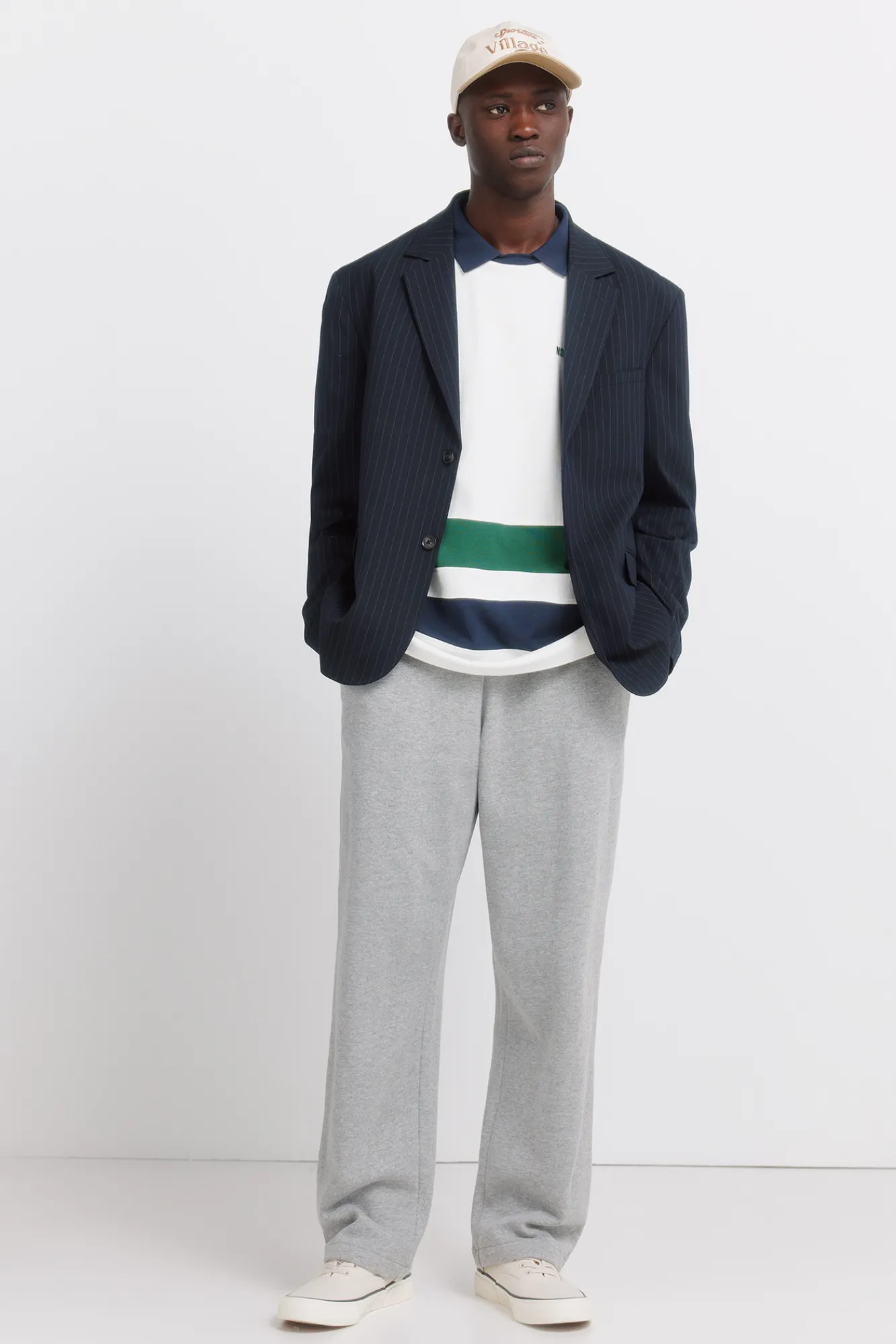 Sale Springfield Blazer à rayures diplomates bleu