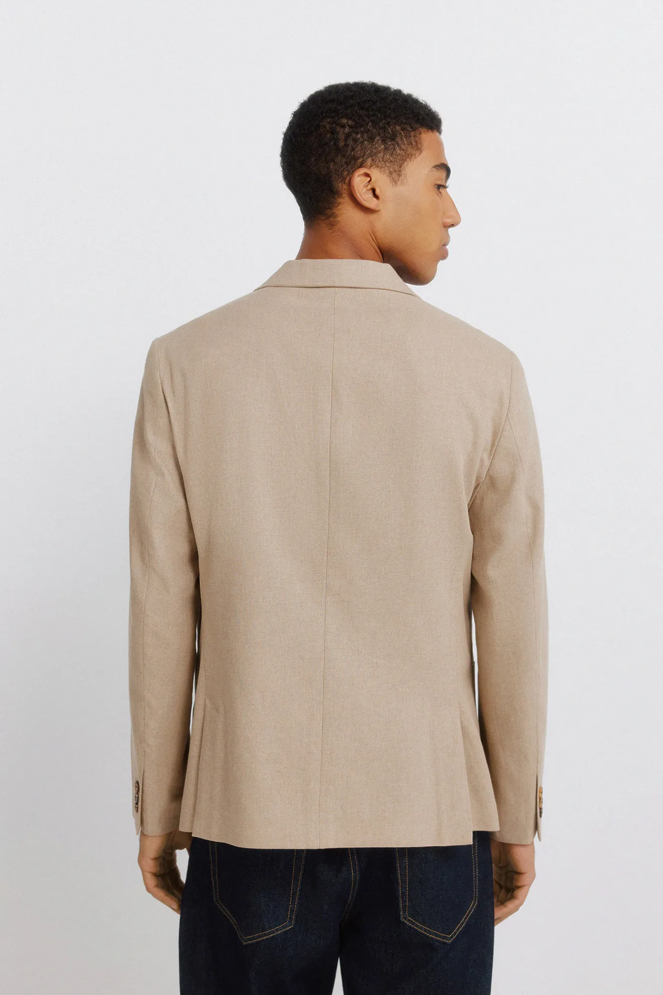 Clearance Springfield Blazer en lin et coton gris