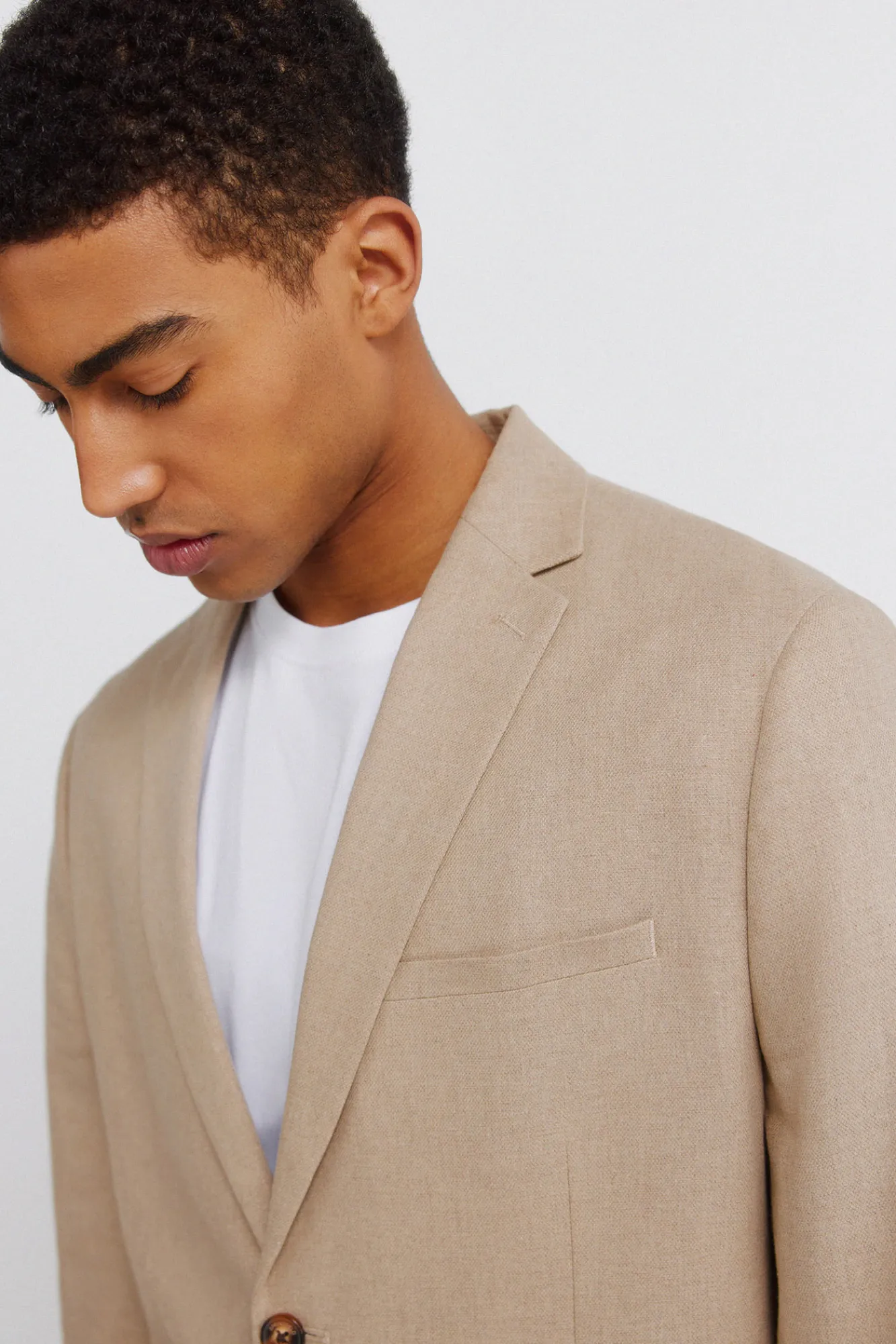 Clearance Springfield Blazer en lin et coton gris
