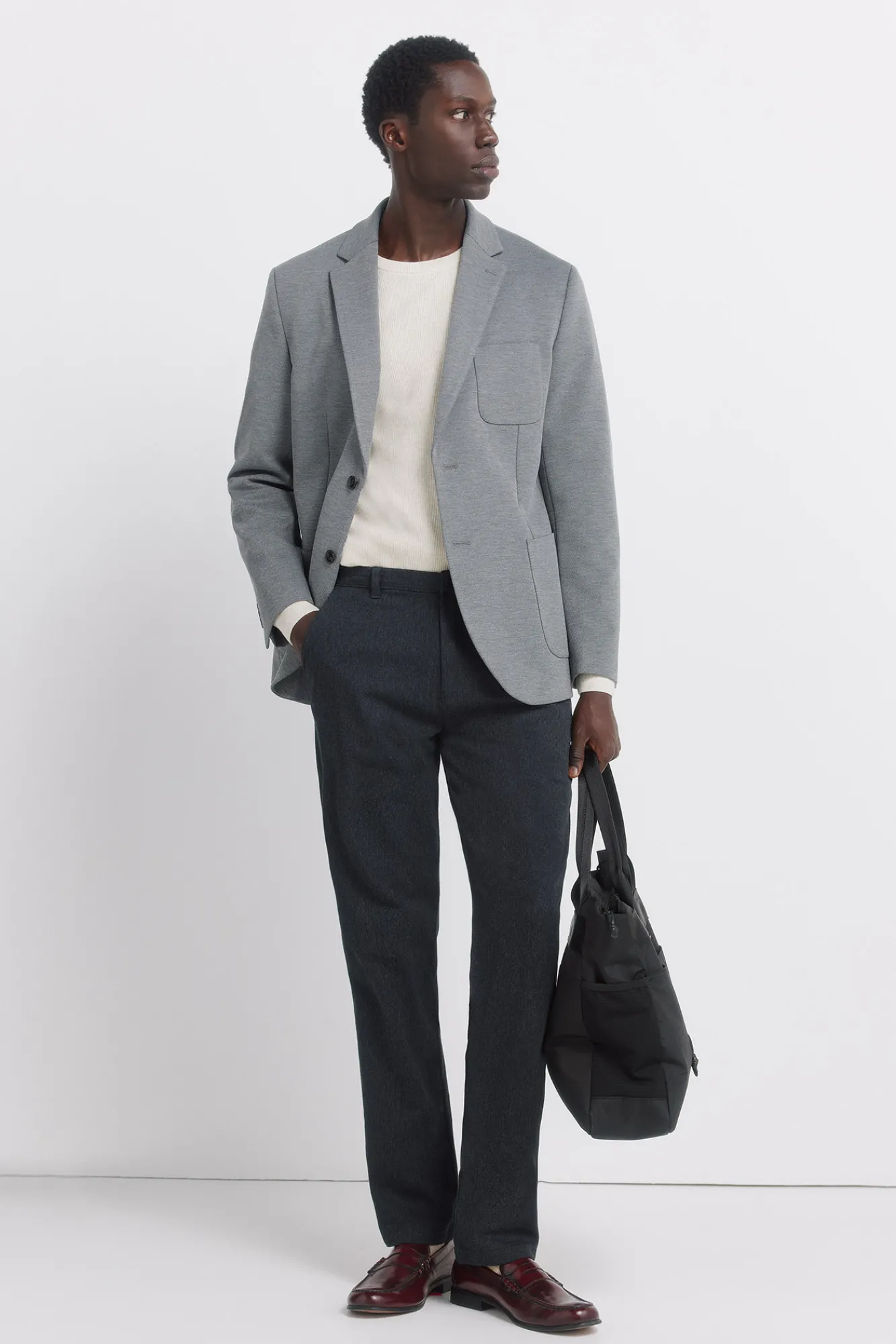 Best Springfield Blazer œil-de-perdrix gris