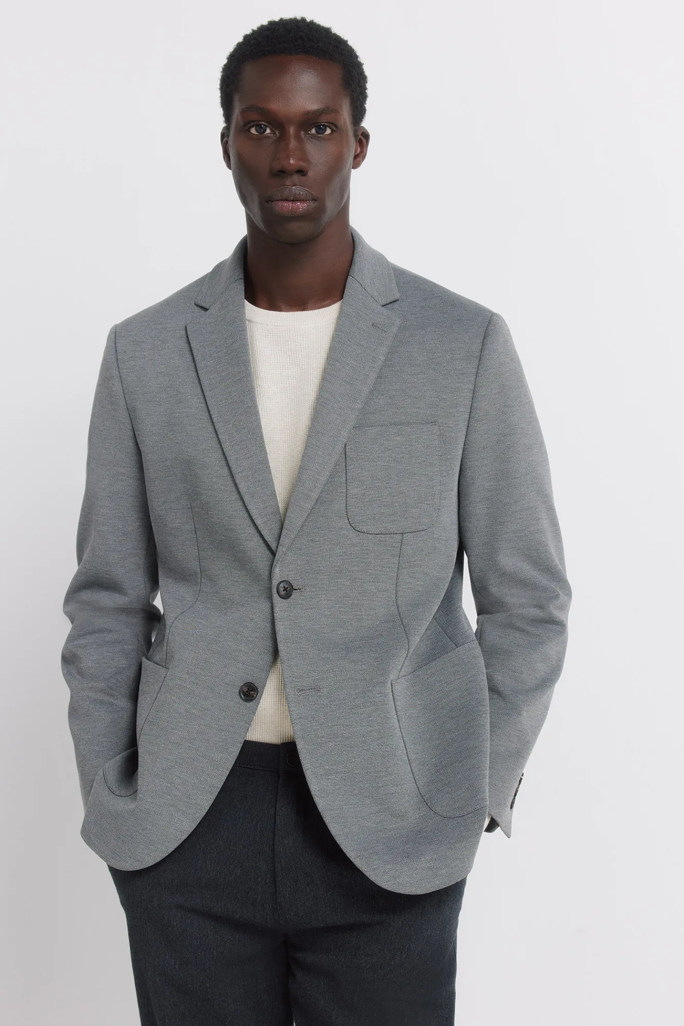 Best Springfield Blazer œil-de-perdrix gris