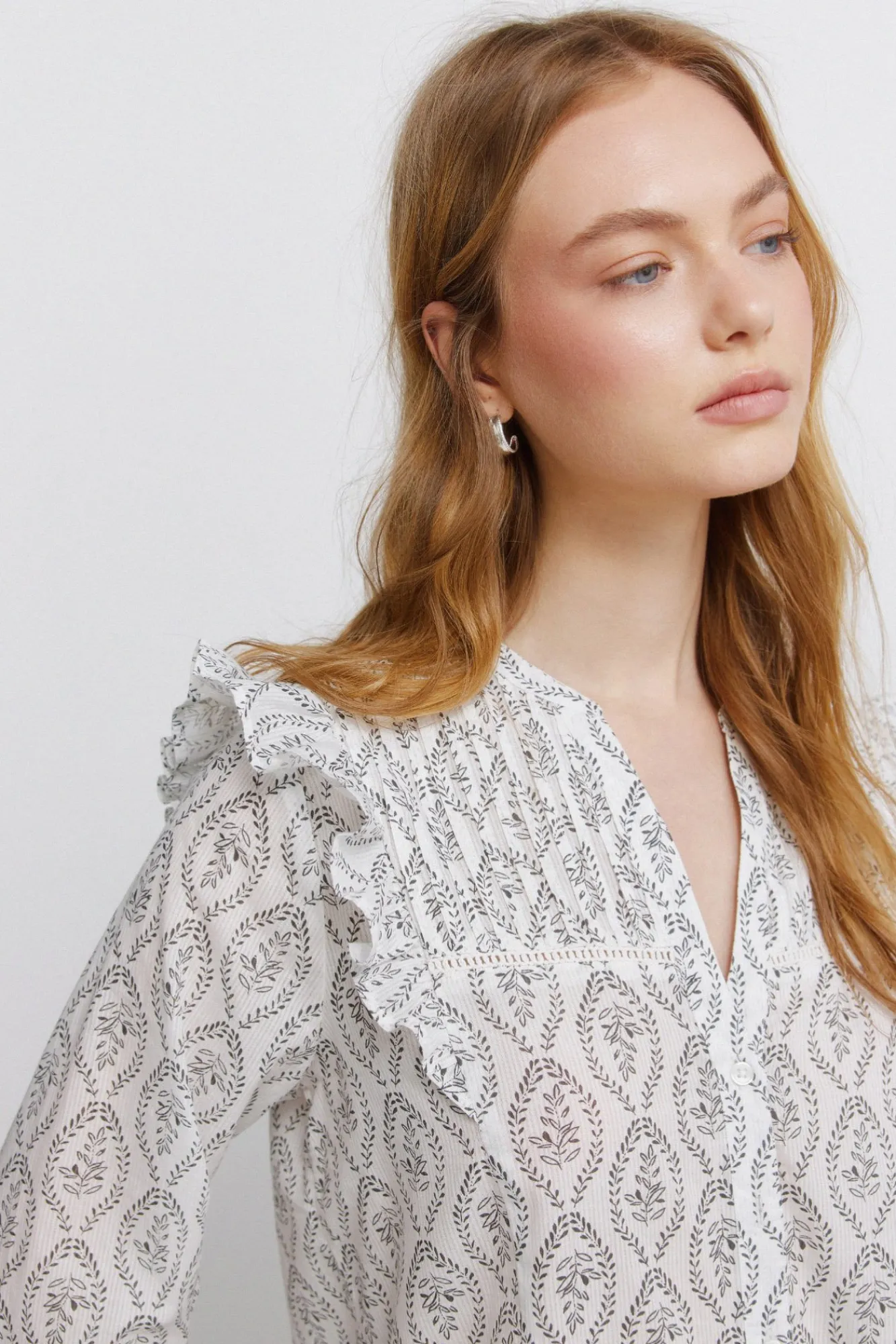 New Springfield Blouse à volume et volants