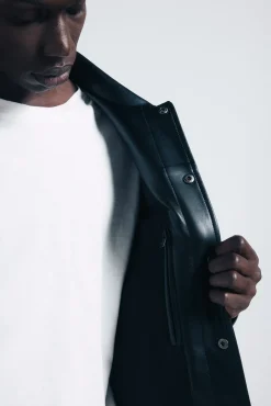 Springfield Blouson effet cuir noir