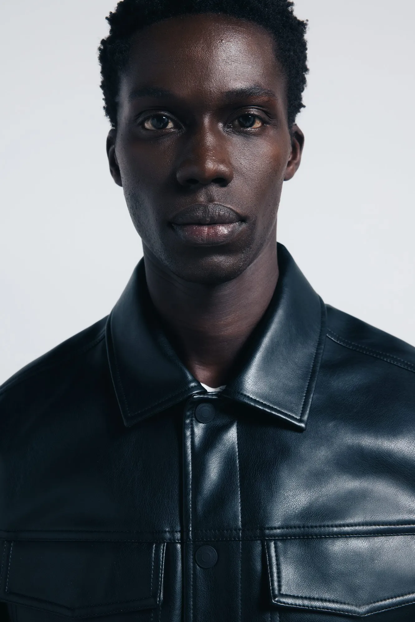 Springfield Blouson effet cuir noir