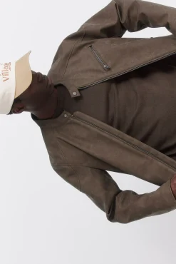 Discount Springfield Blouson effet cuir nude
