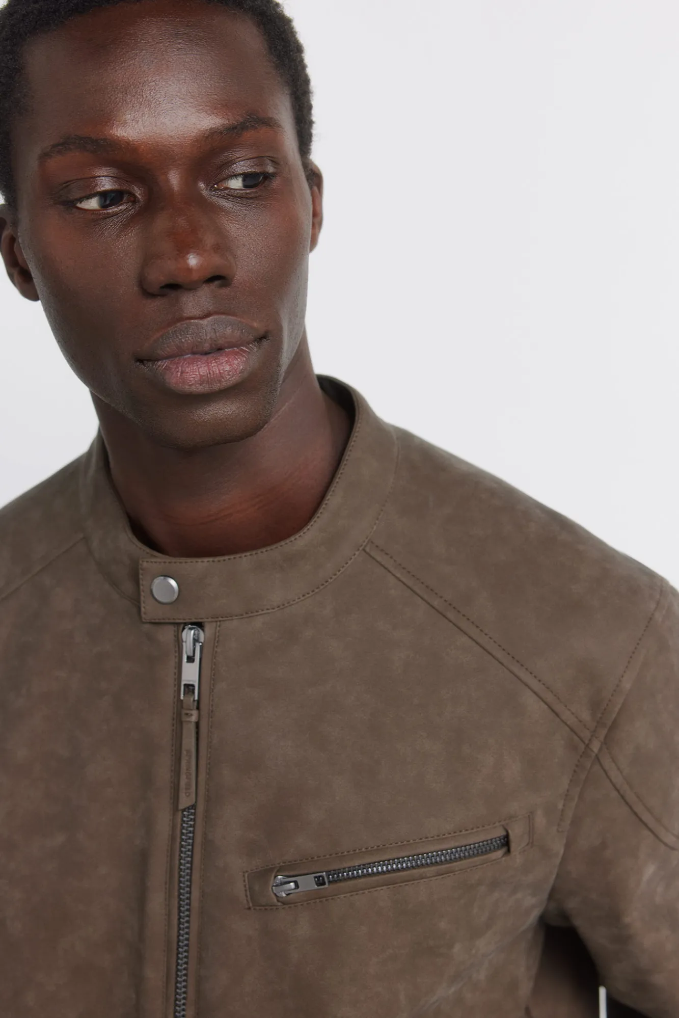 Discount Springfield Blouson effet cuir nude
