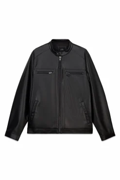 Hot Springfield Blouson effet cuir noir