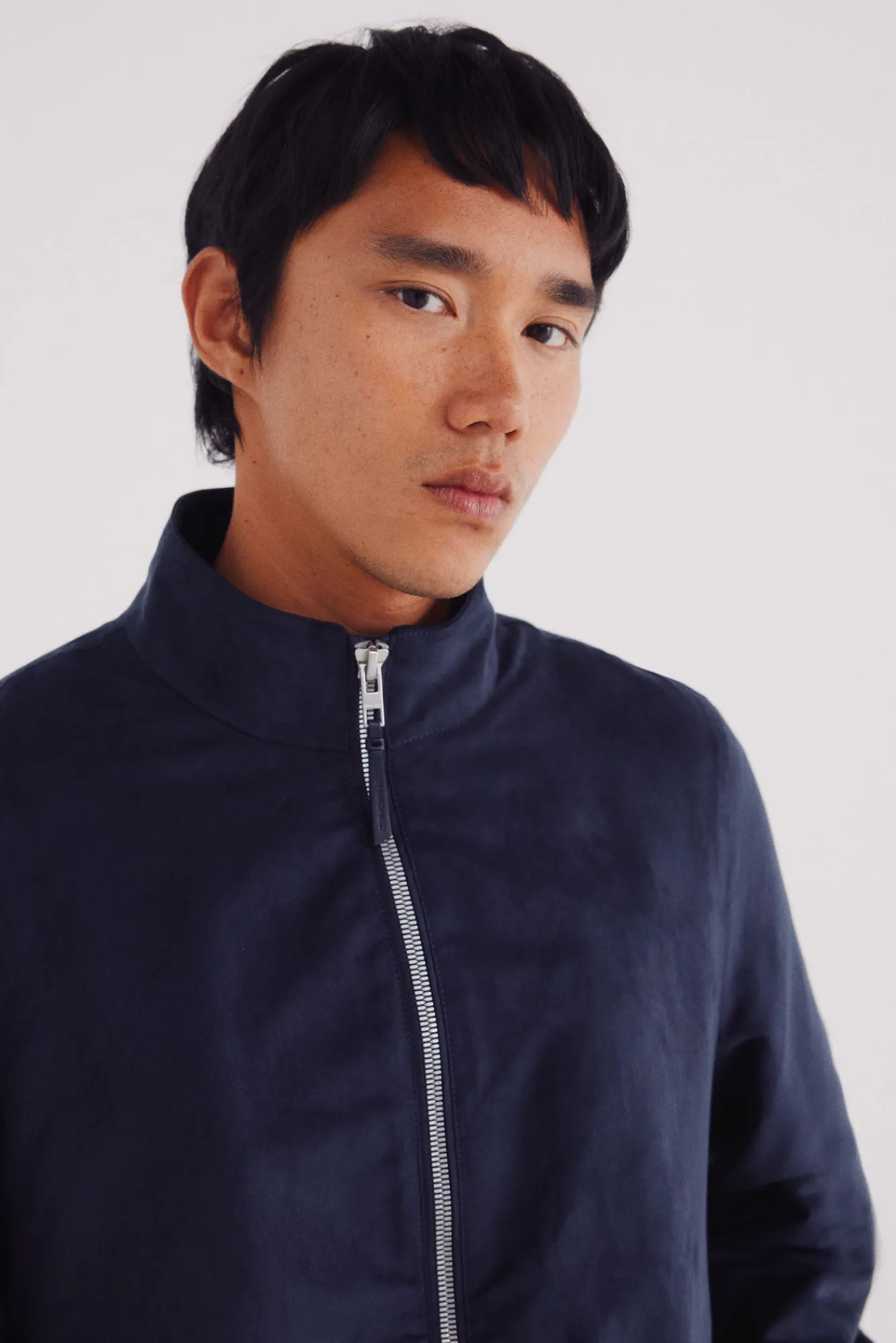 Best Springfield Blouson effet daim bleu