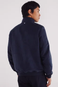 Best Springfield Blouson effet daim bleu