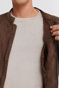 Sale Springfield Blouson effet daim nude