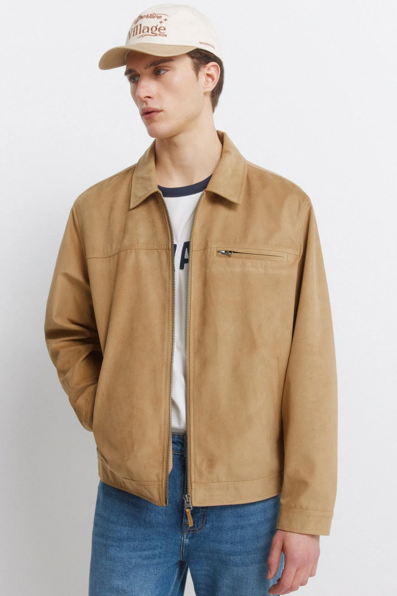 New Springfield Blouson effet daim