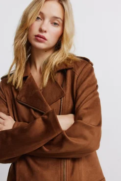 Best Springfield Blouson en daim avec passants