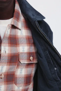 Best Springfield Blouson en velours c&ocirc;tel&eacute; bleu