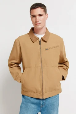 Clearance Springfield Blouson lavé à contraste en coton