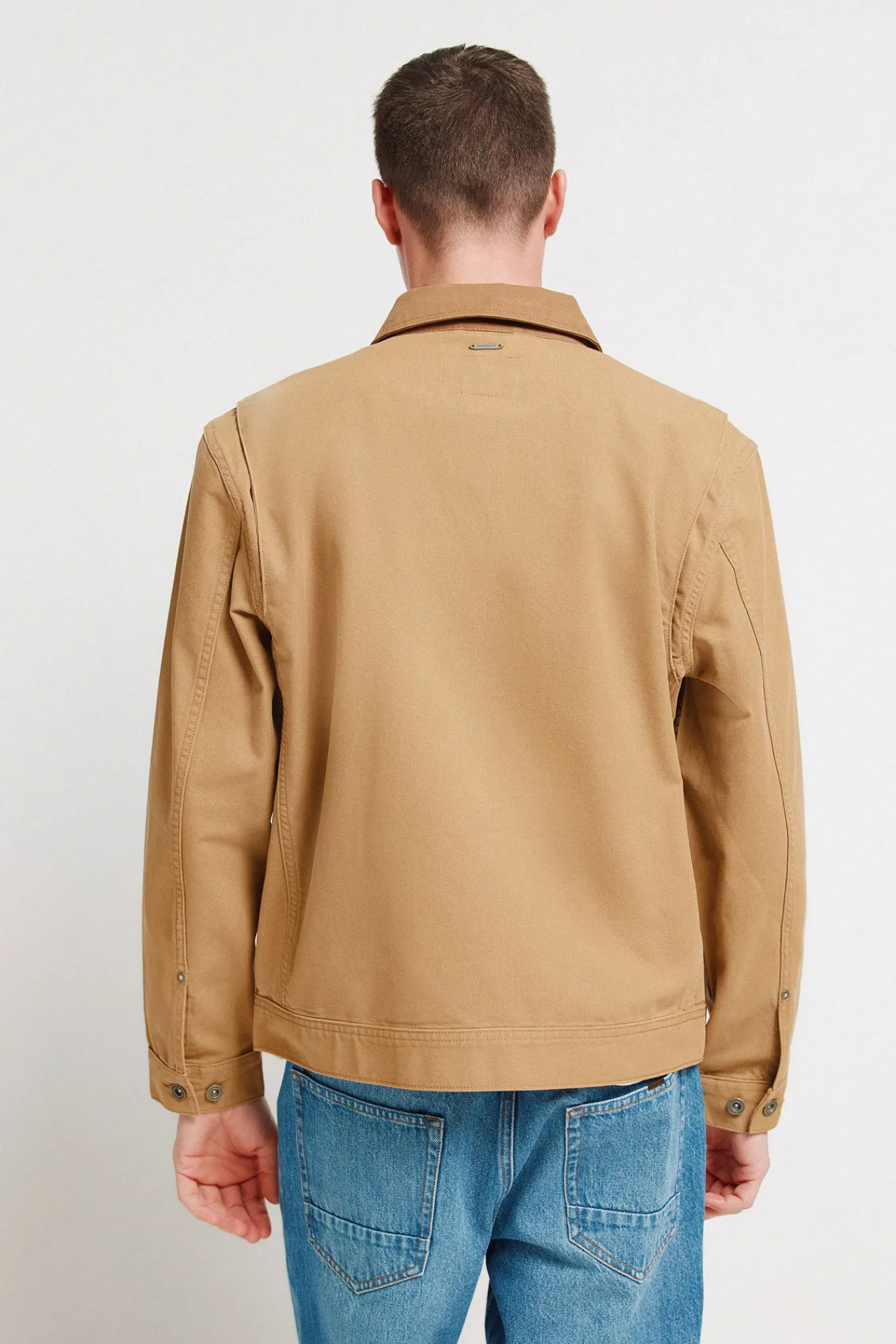 Clearance Springfield Blouson lavé à contraste en coton