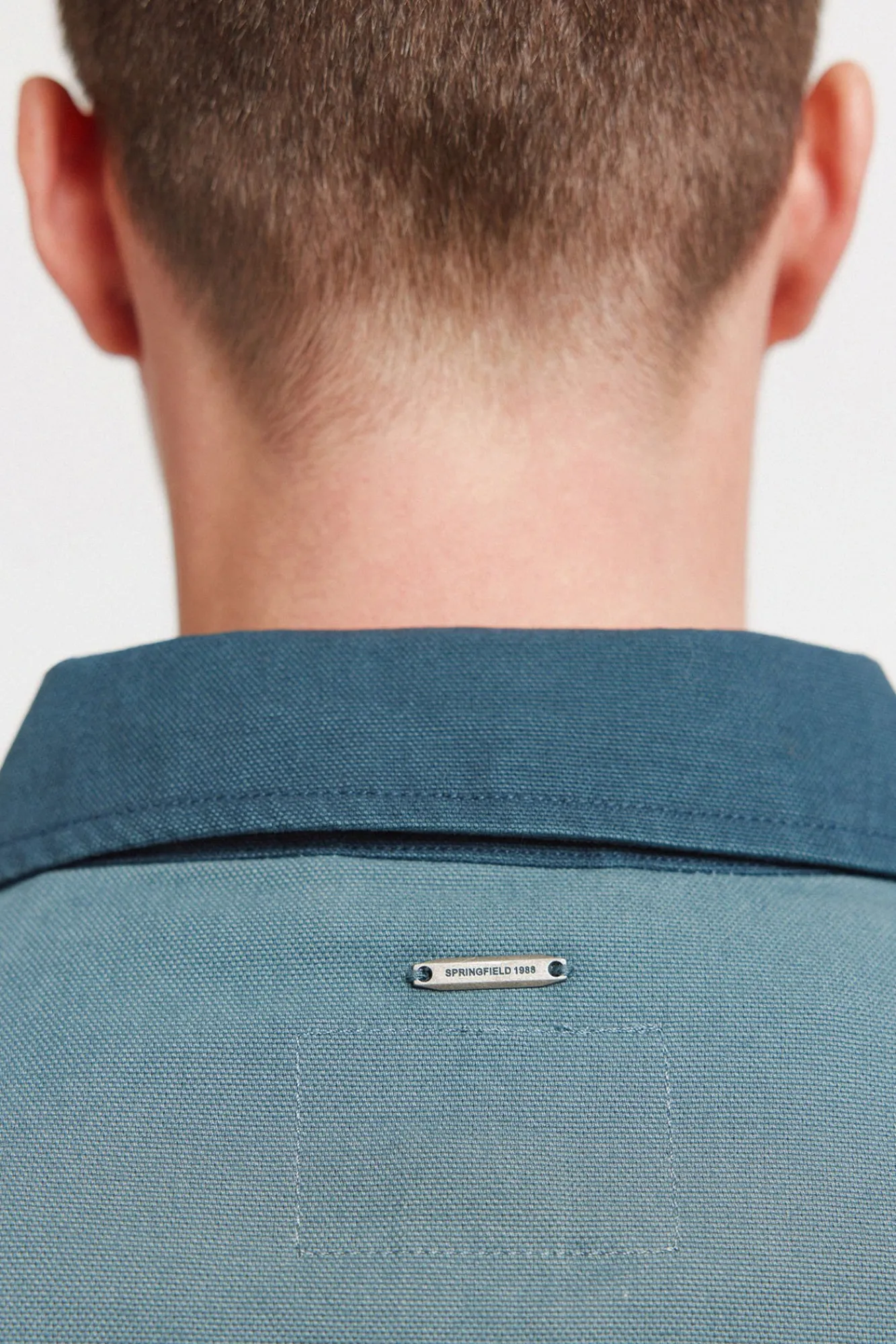 Clearance Springfield Blouson lavé à contraste en coton