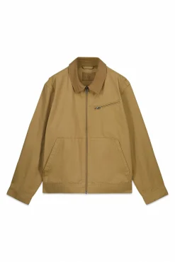 Clearance Springfield Blouson lavé à contraste en coton