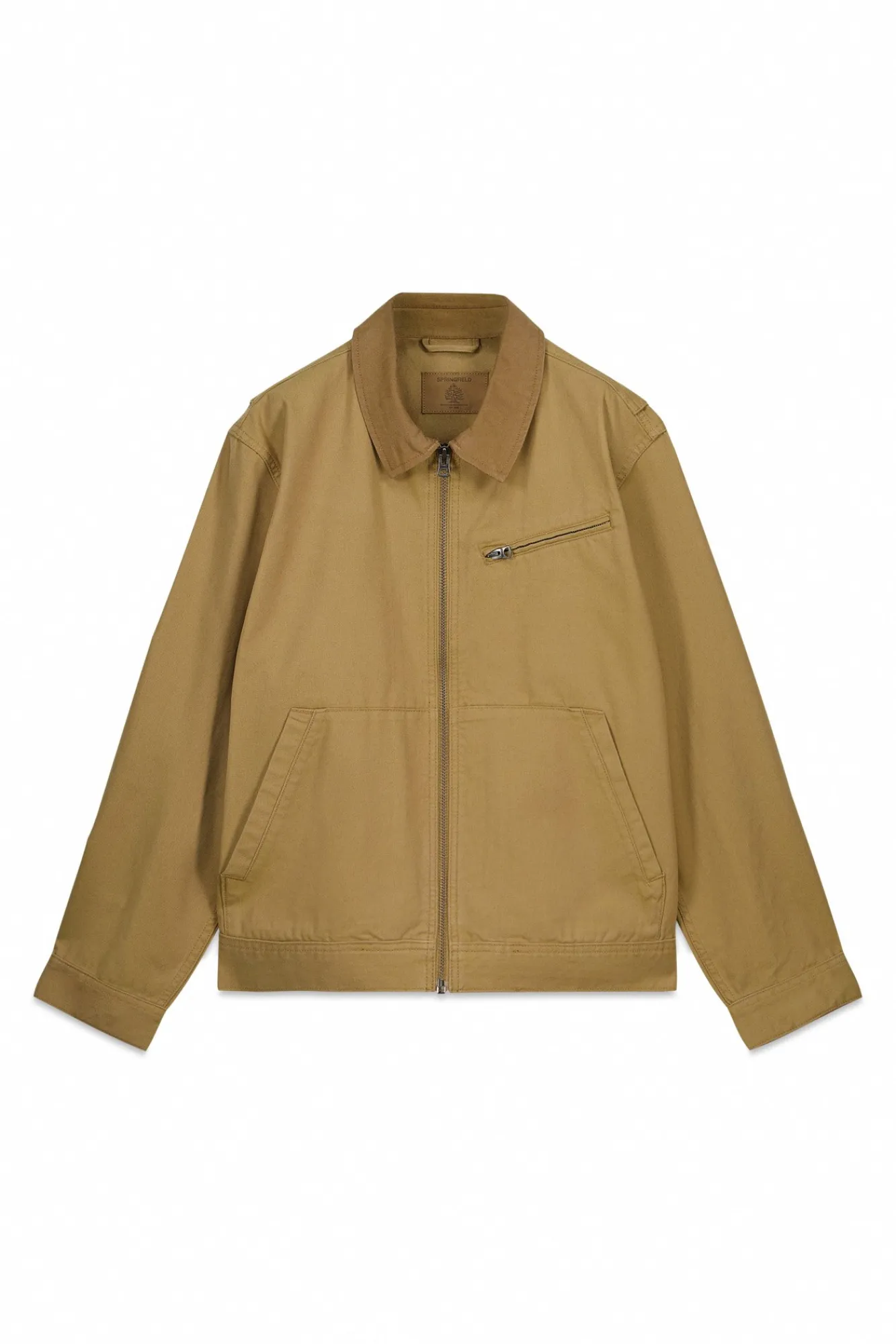 Clearance Springfield Blouson lavé à contraste en coton