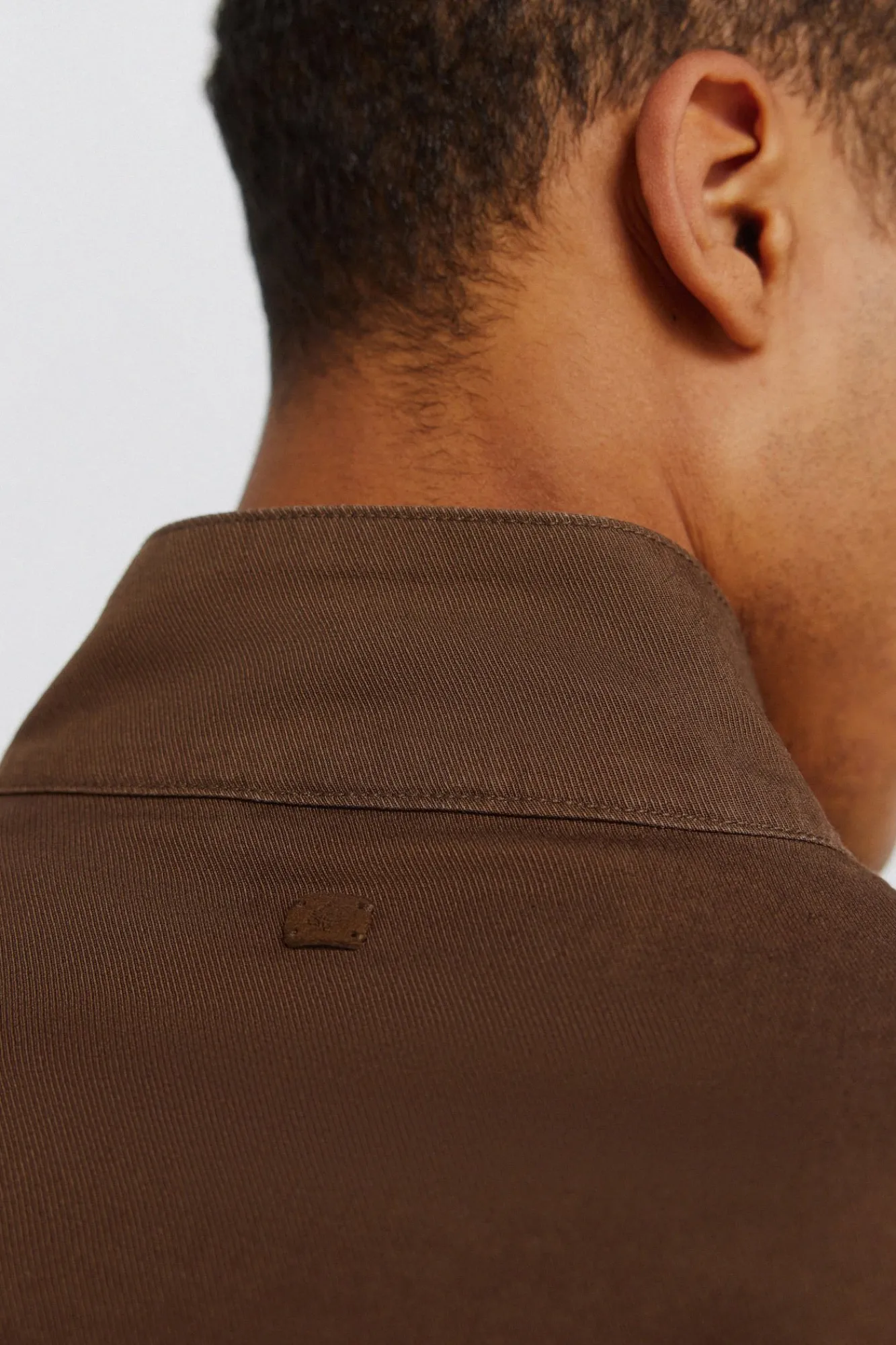 New Springfield Blouson léger en lin et coton nude