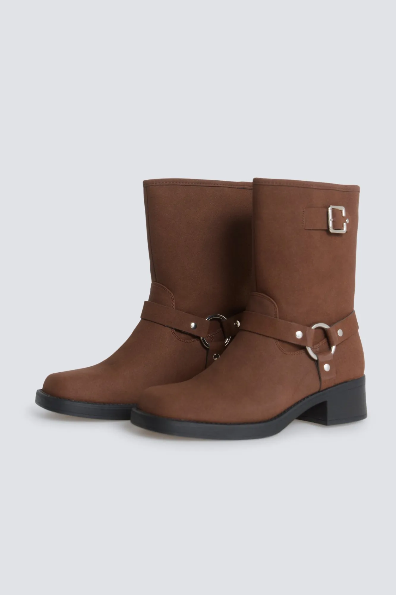 New Springfield Botte biker marron nude