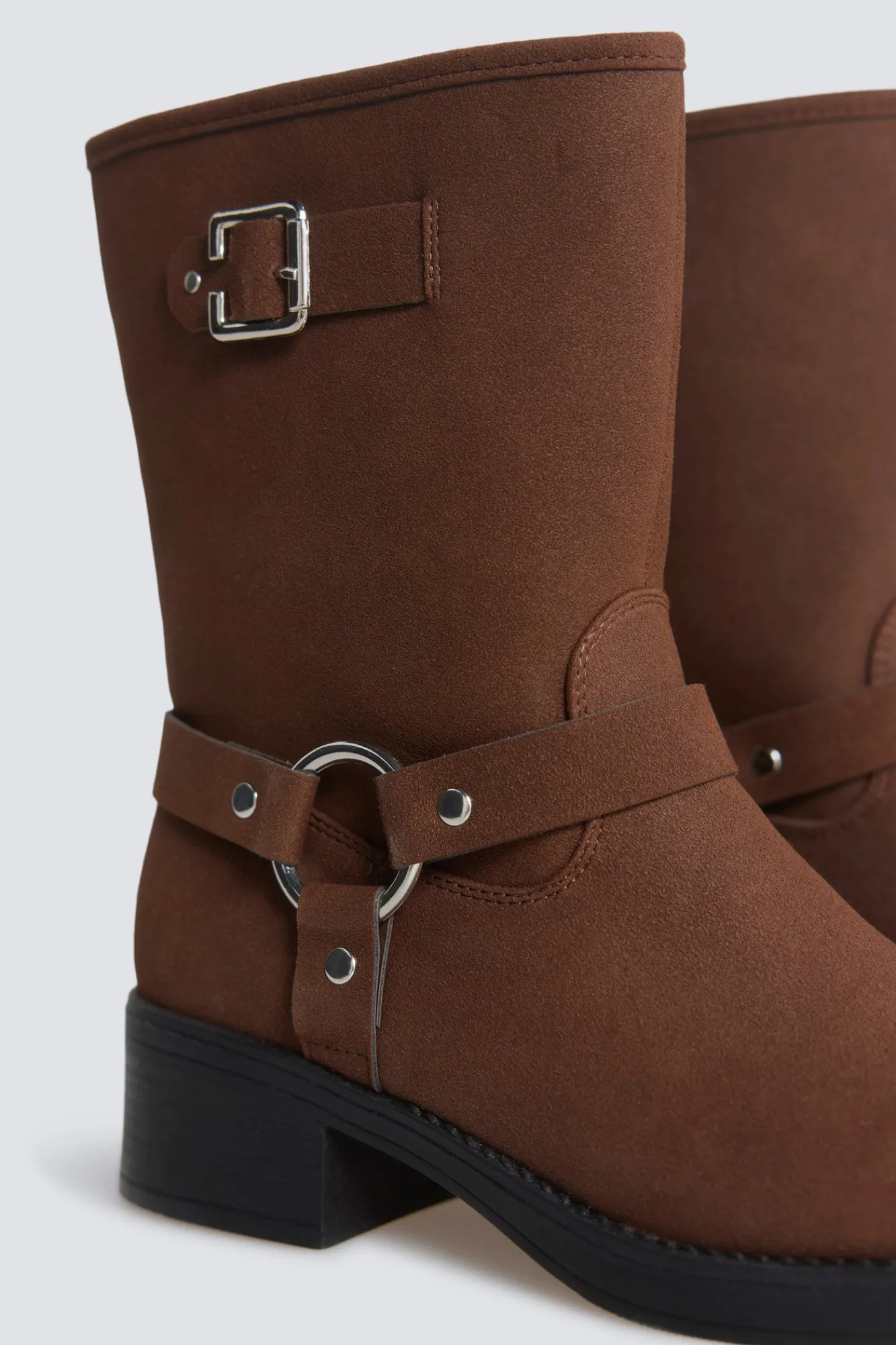 New Springfield Botte biker marron nude