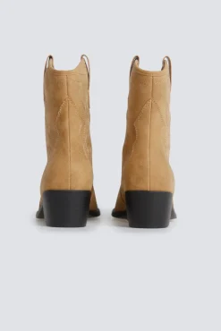 Online Springfield Bottes cowboy effet daim marron