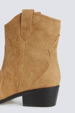 Online Springfield Bottes cowboy effet daim marron