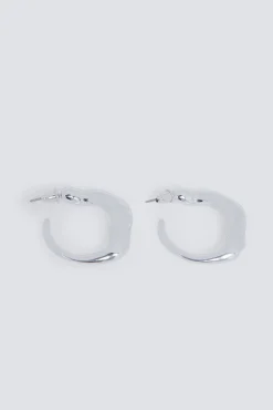 Hot Springfield Boucles d'oreilles anneau gris