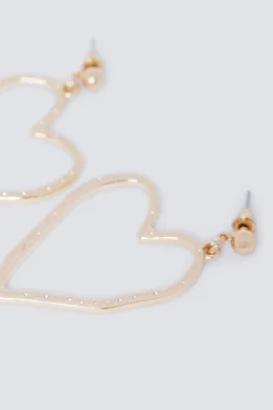 Online Springfield Boucles d'oreilles c&oelig;ur imprimé