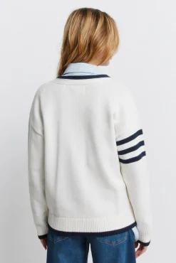Hot Springfield Cardigan à boutons L.A blanc