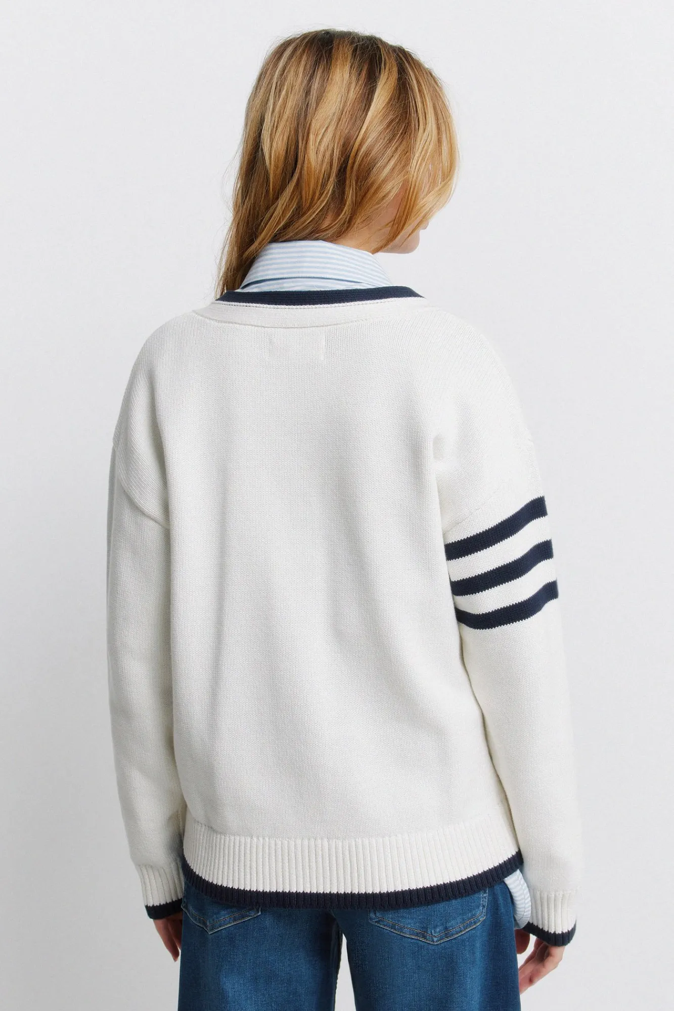 Hot Springfield Cardigan à boutons L.A blanc