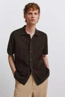 Springfield Cardigan à feuilles nude