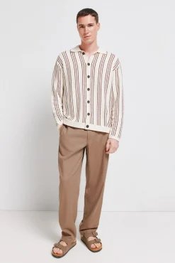 Discount Springfield Cardigan &agrave; rayures fantaisie blanc