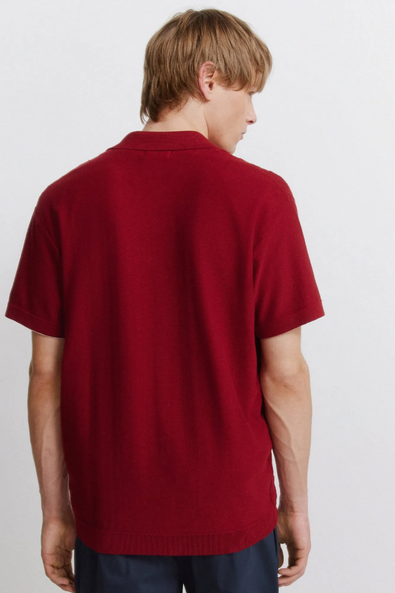 Springfield Cardigan à structure fantaisie rouge