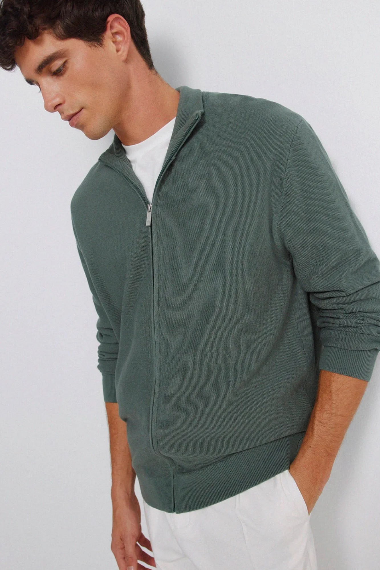New Springfield cardigan structuré uni