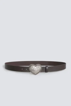 Hot Springfield Ceinture à boucle cœur nude