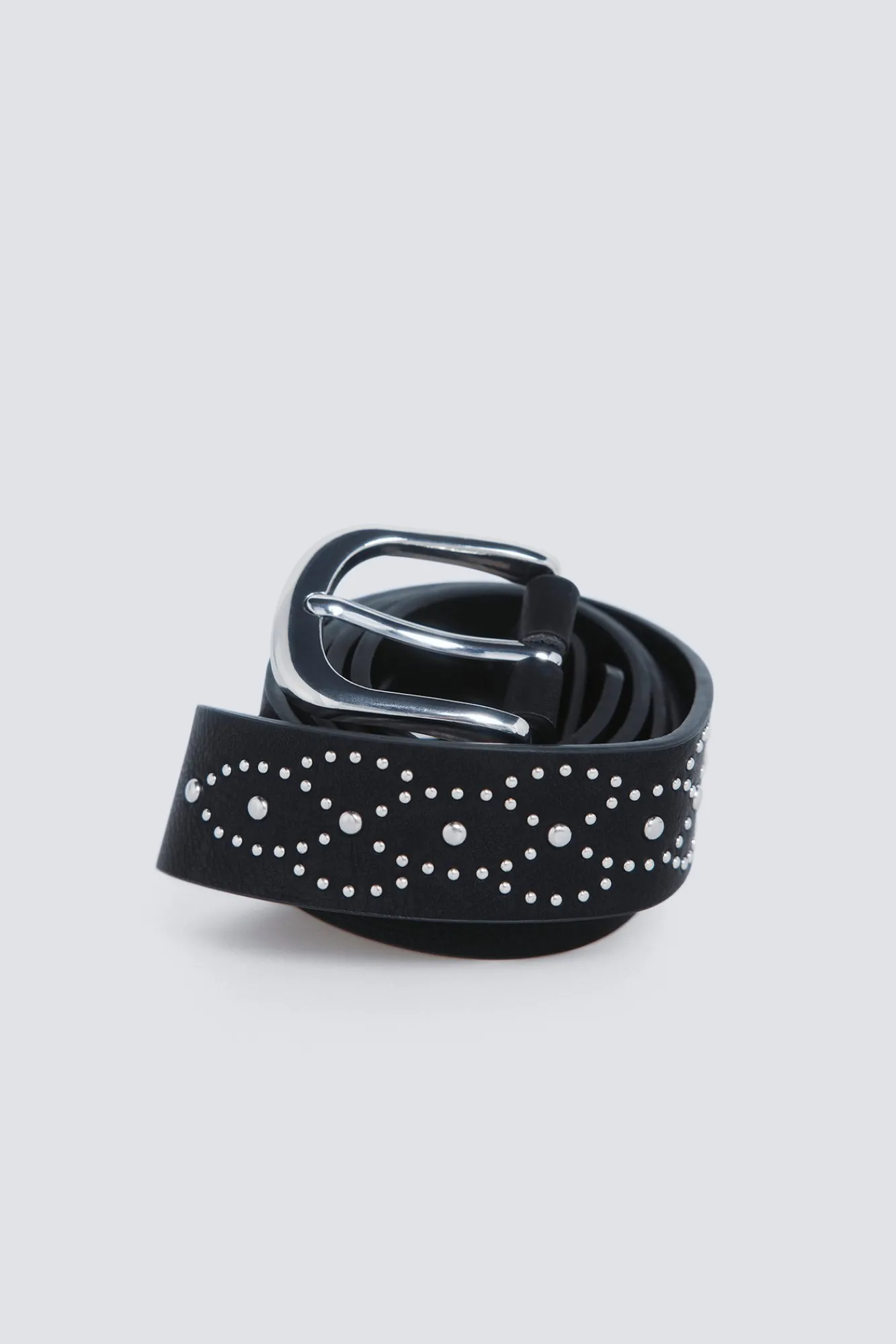 Hot Springfield Ceinture à frise et clous noir
