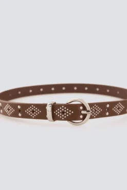 Online Springfield Ceinture boucle ronde à clous nude