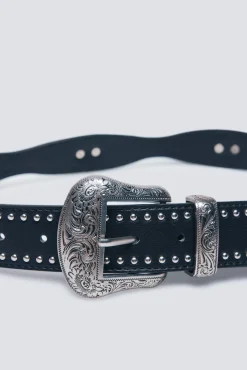 Sale Springfield Ceinture de cow-boy cloutée noir