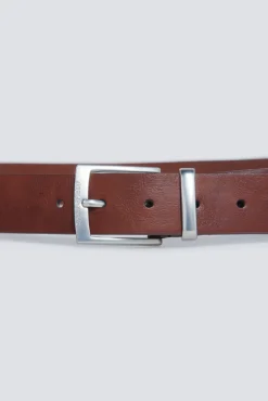 Discount Springfield Ceinture effet cuir avec couture centrale vison