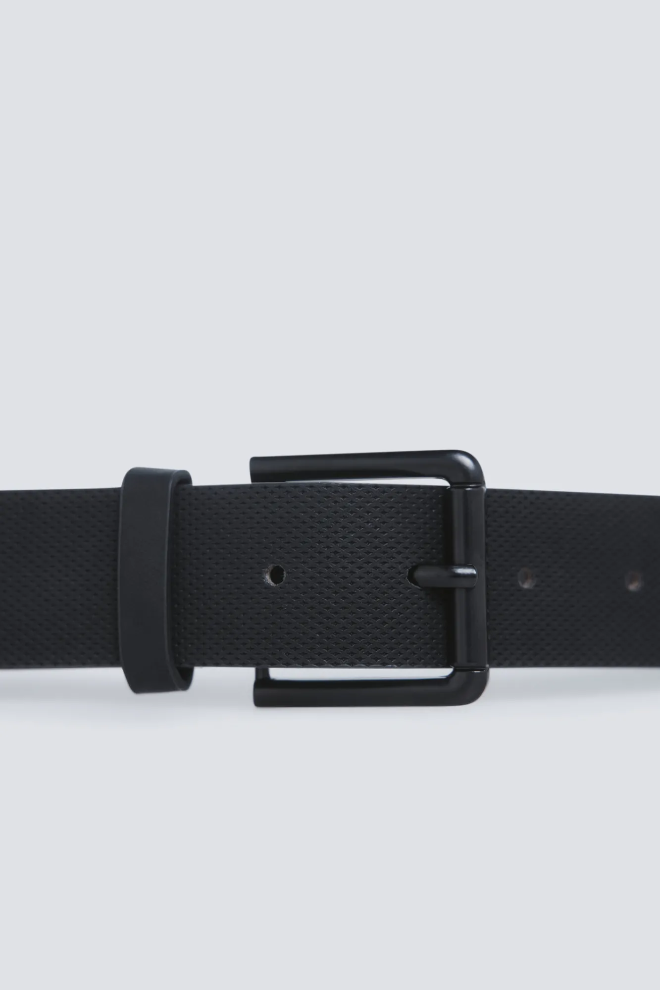 Best Springfield Ceinture effet cuir boucle métallique noir