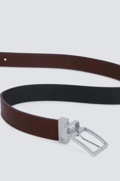 Hot Springfield Ceinture effet cuir r&eacute;versible