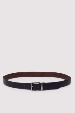 Online Springfield Ceinture réversible microperforée bleu