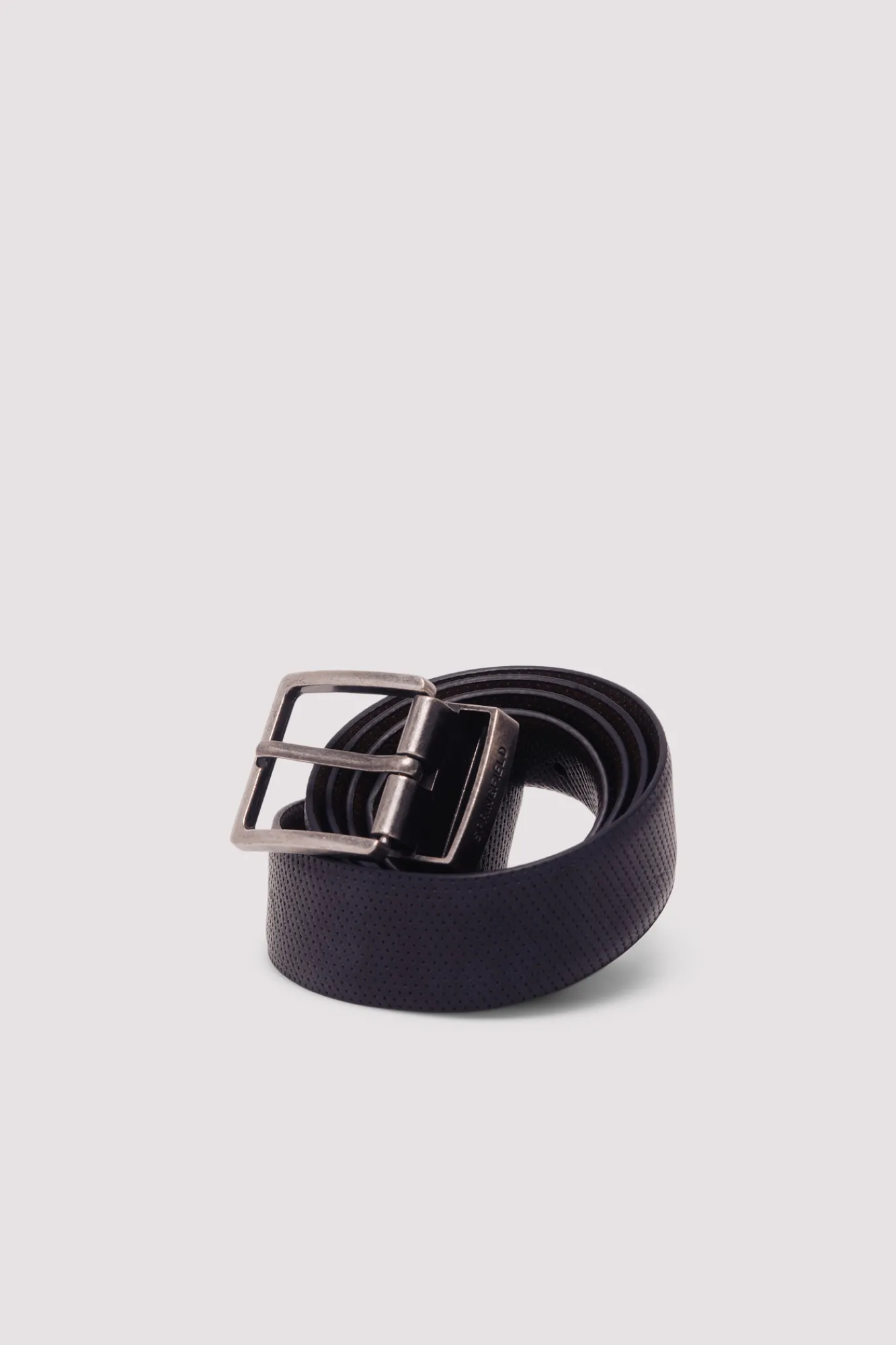 Online Springfield Ceinture réversible microperforée bleu