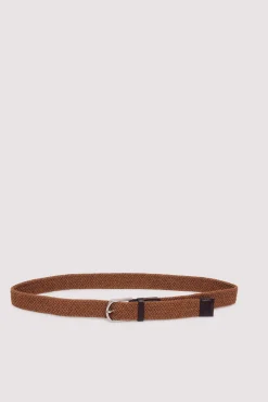 Hot Springfield Ceinture tressée mélangée marron